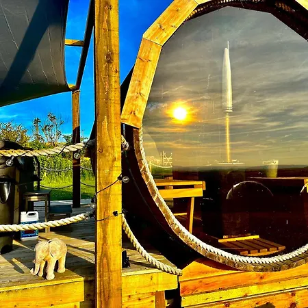 Lüks kamp alanı Deerstone Glamping -malham Cove Dome *