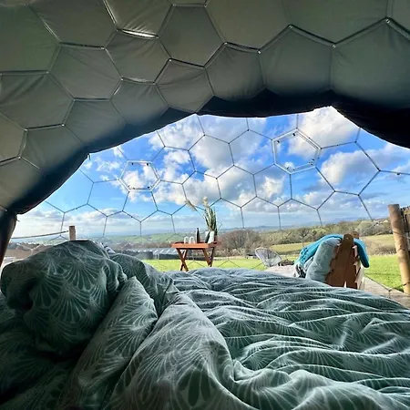 Lüks kamp alanı Deerstone Glamping -malham Cove Dome